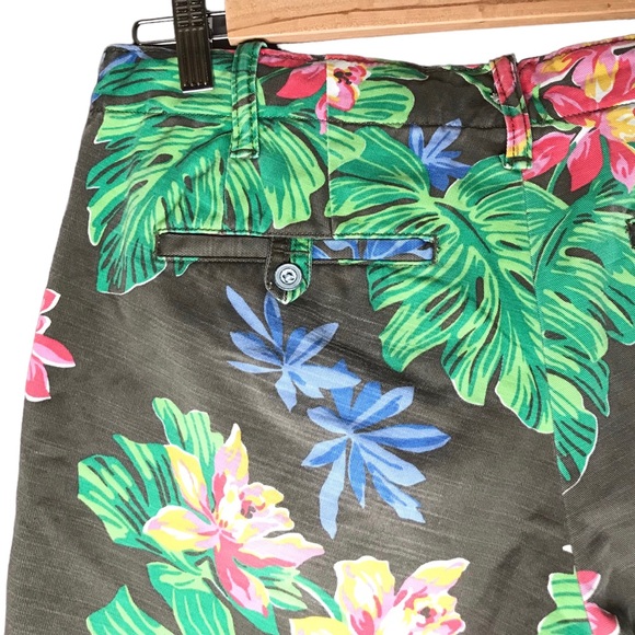 NWT Polo Ralph Lauren Classic Floral Twill Shorts Cotton Tropical Men’s Waist 32 - Picture 9 of 13